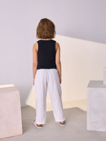 Брюки широкие для девочки Next AB1-543, Белый