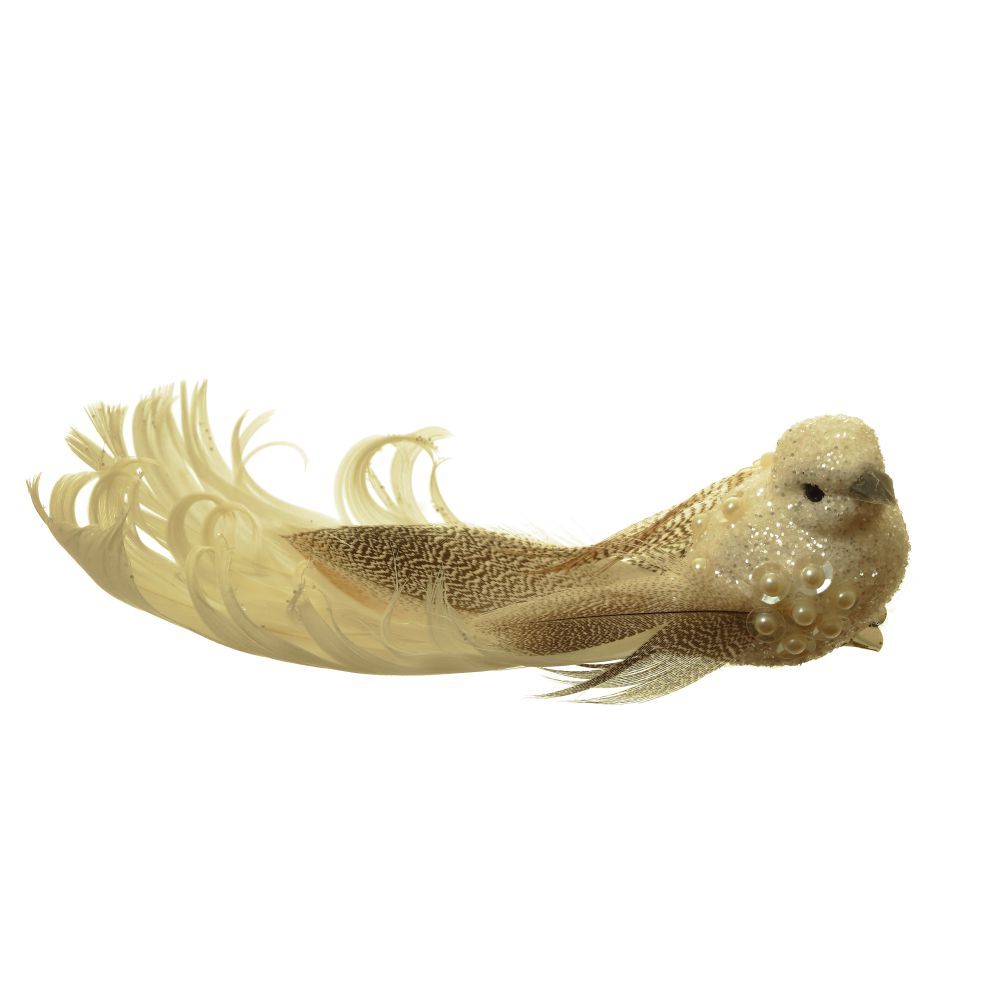 GAEM Изделие декоративное "Птичка" на клипсе, L14 W6 H4,5 см, 3в.