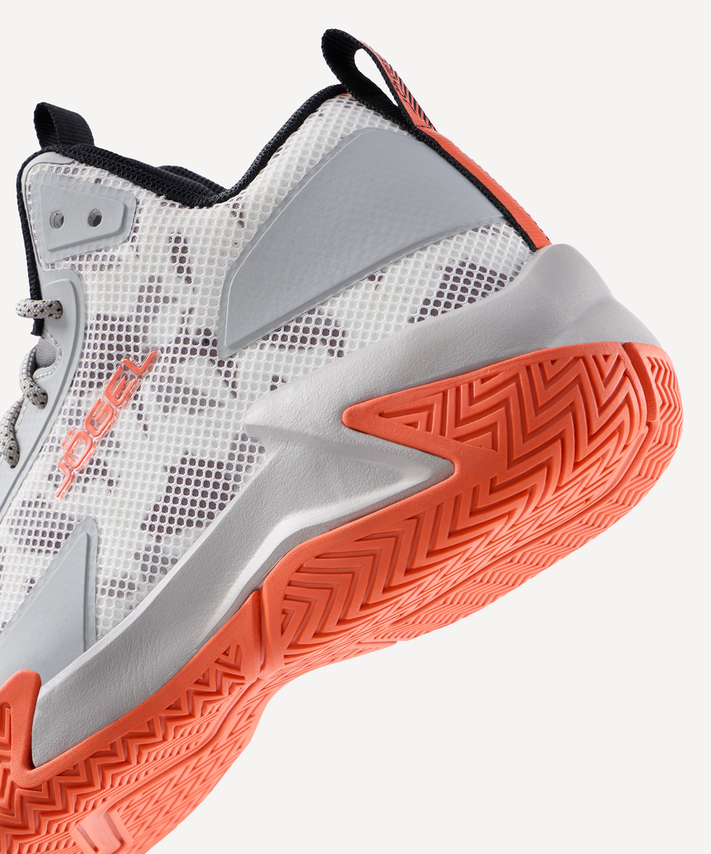 Кроссовки баскетбольные JÖGEL Playmaker, серый/оранжевый