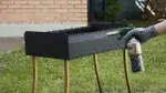Термостойкая аэрозольная краска для металла "Эмаль KUDO HEAT RESISTANT", антикоррозийная в баллончике, Серебристая матовая KU-5001