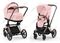 Детская коляска Cybex Priam IV 2 в 1 Peach Pink шасси Rosegold