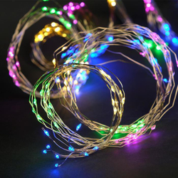 Гирлянда Роса на серебряном проводе