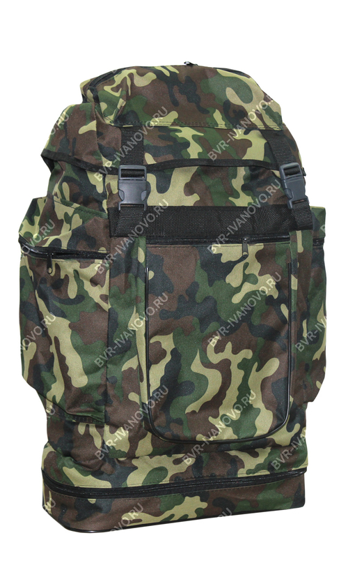 Рюкзак модель 01М с крышкой цв.Зеленый КМФ 40л