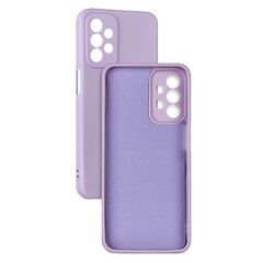 Силиконовый чехол Silicone Cover с защитой камеры для Samsung Galaxy A23 (Сиреневый)