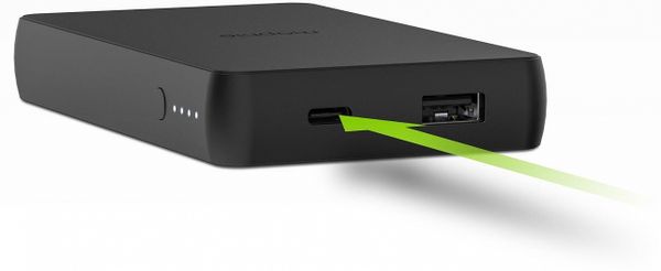 Внешний аккумулятор с функцией беспроводной зарядки Mophie Charge Stream Powerstation 6040 mAh (Black)