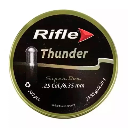 Пули RIFLE Field Series Thunder 6,35 мм 2.20 г (200 шт)