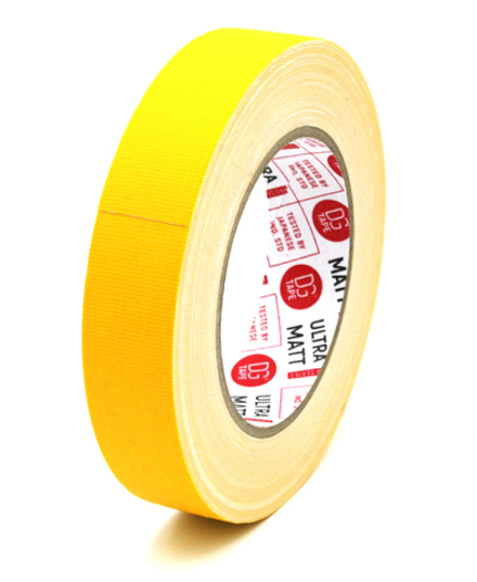 Клейкая лента Gaffer Tape@ultraMATT - Гаффа тейп 25мм/25м - Желтый  (DEEP YELLOW)