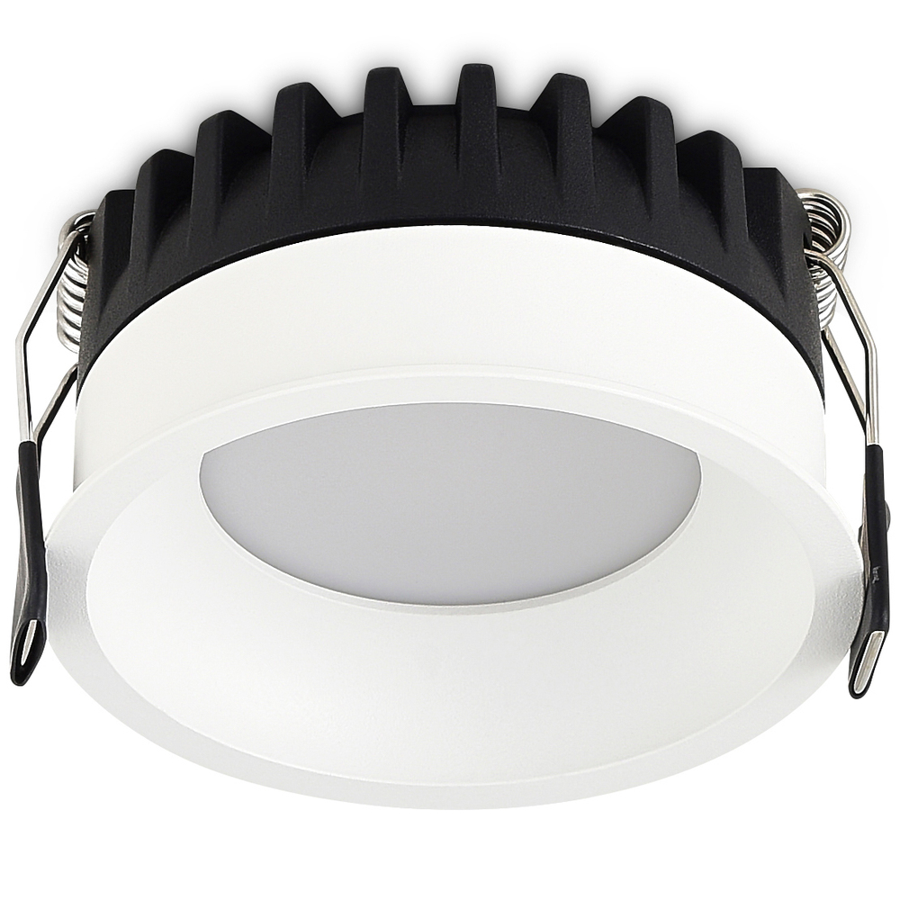 Светильник встраиваемый CRATER,  15W,  1033Lm,  2700-3000-4000K,  D95хH44мм,  IP44,   белый