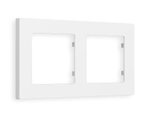 AF220122 Рамка ALFA Techno (Белый матовый) 2-ая