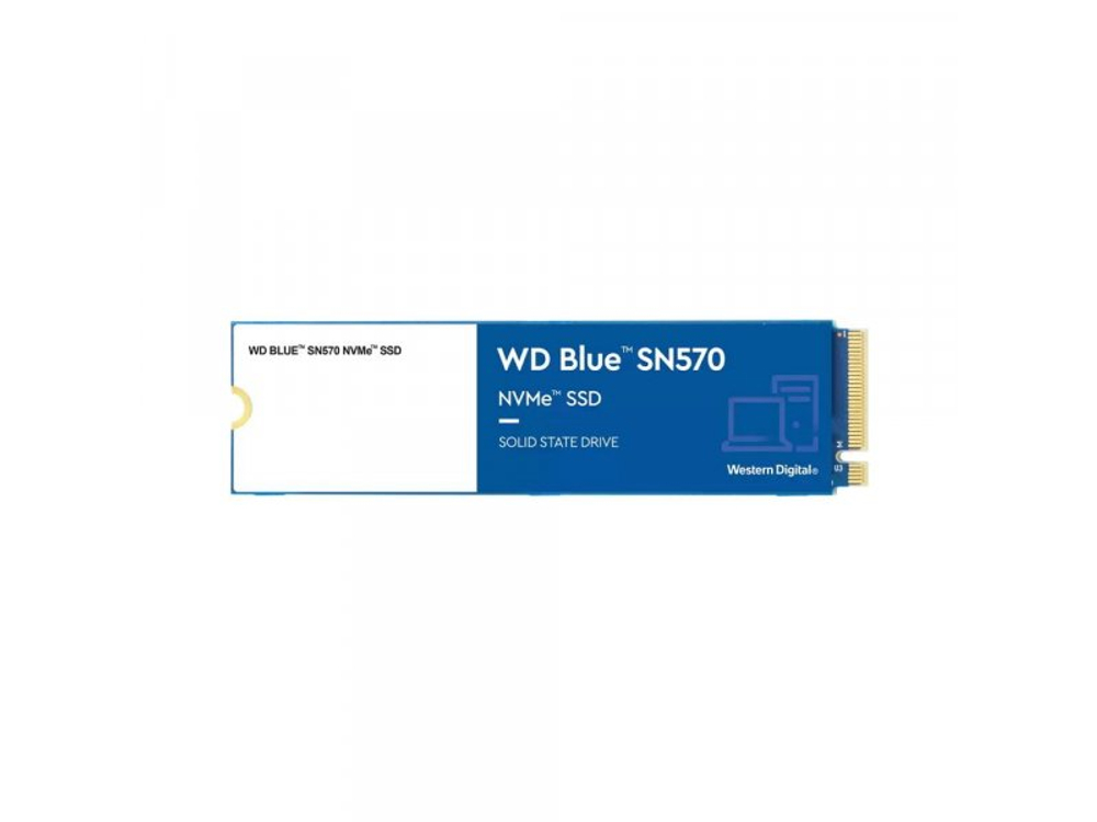 SSD накопитель Western Digital WD Blue 250ГБ, M.2 2280, PCIe 3.0 x4, NVMe [WDS250G3B0C]