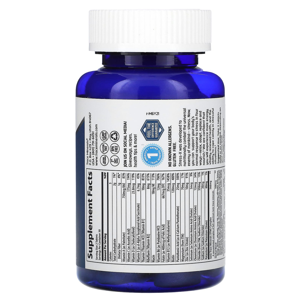 Trace, Stress-X, 60 таблеток