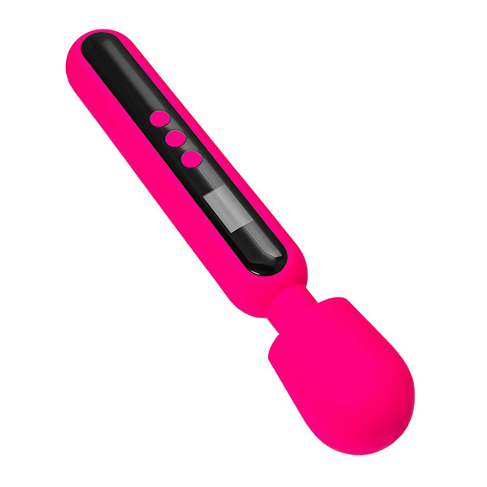 Ярко-розовый wand-вибратор 23,5см ToyFa eroTEQ Mashr 593004