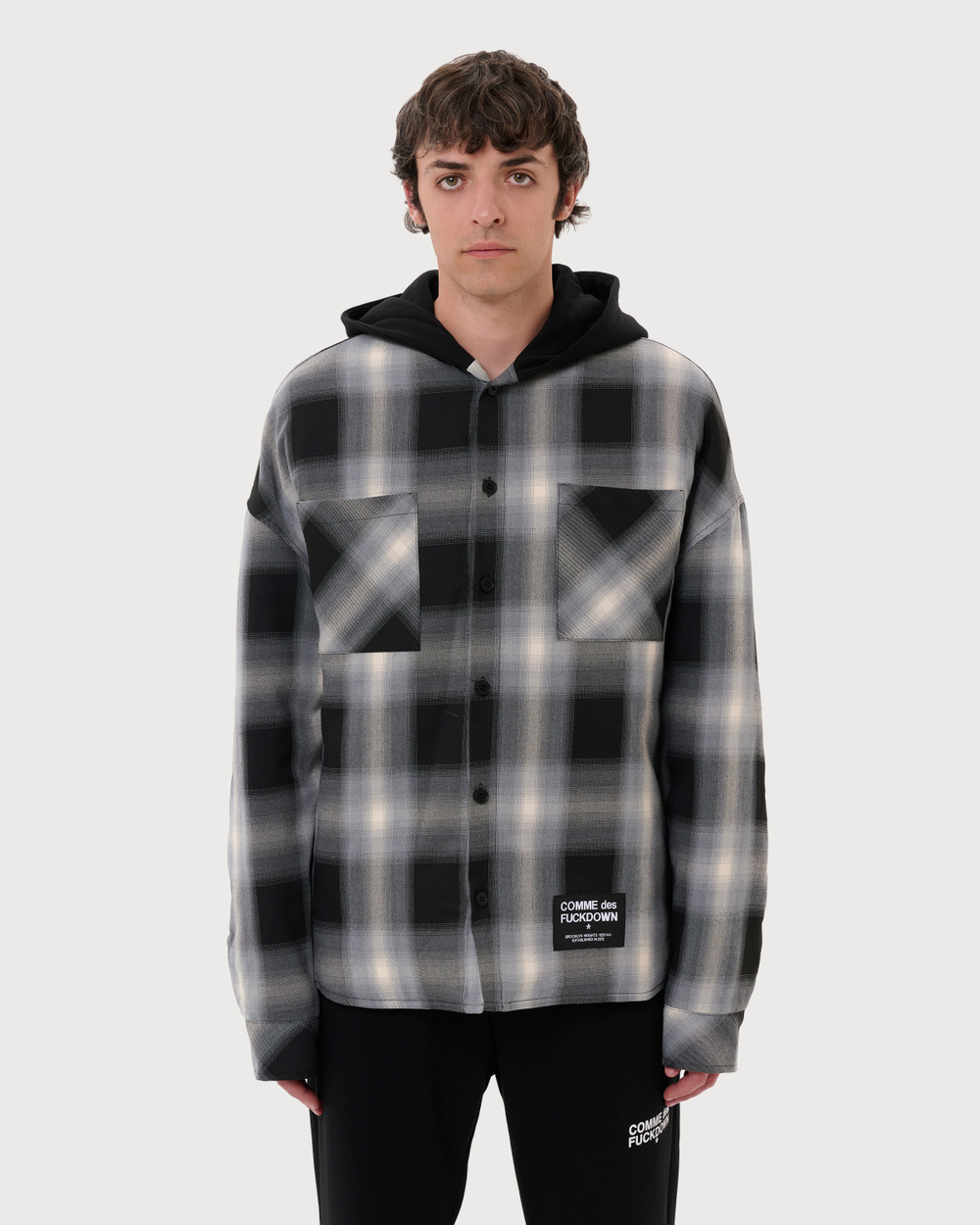 COMME DES FUCKDOWN РУБАШКА ЧЕРНАЯ