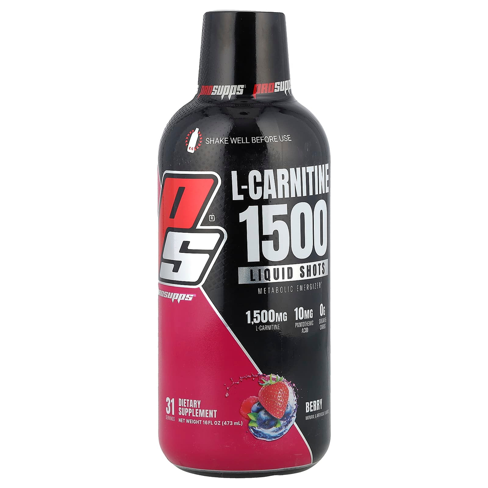 ProSupps, L-карнитин 1500, ягодный вкус, 1500 мг, 473 мл (16 жидк. унций)