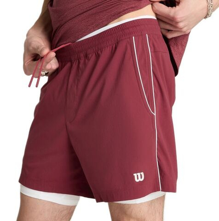 Теннисные шорты Wilson Tennis Volley 6" - cranberry