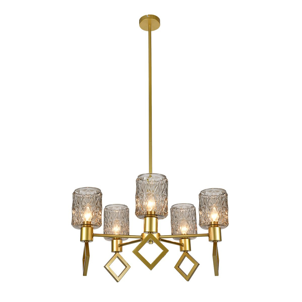 Подвесная люстра Indigo Preda V13025/5R Gold V000469