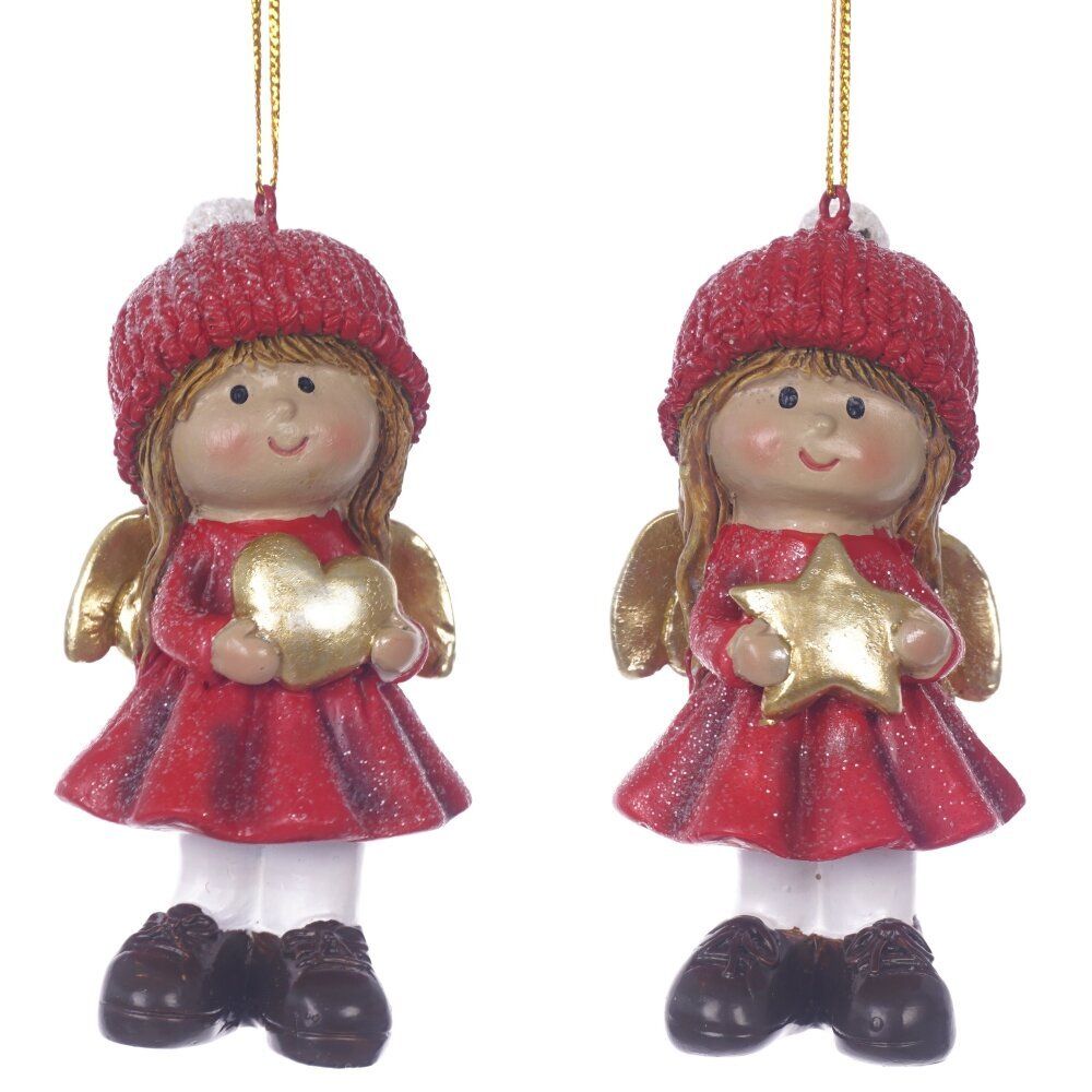 GAEM Фигурка декоративная подвесная "Ангел", L4,5 W3,5 H10 см, 2в.