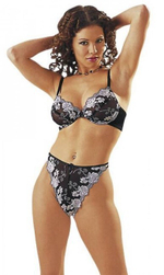 Комплект черно-белый Cottelli Collection L(46) (Цвет: черно-белый)