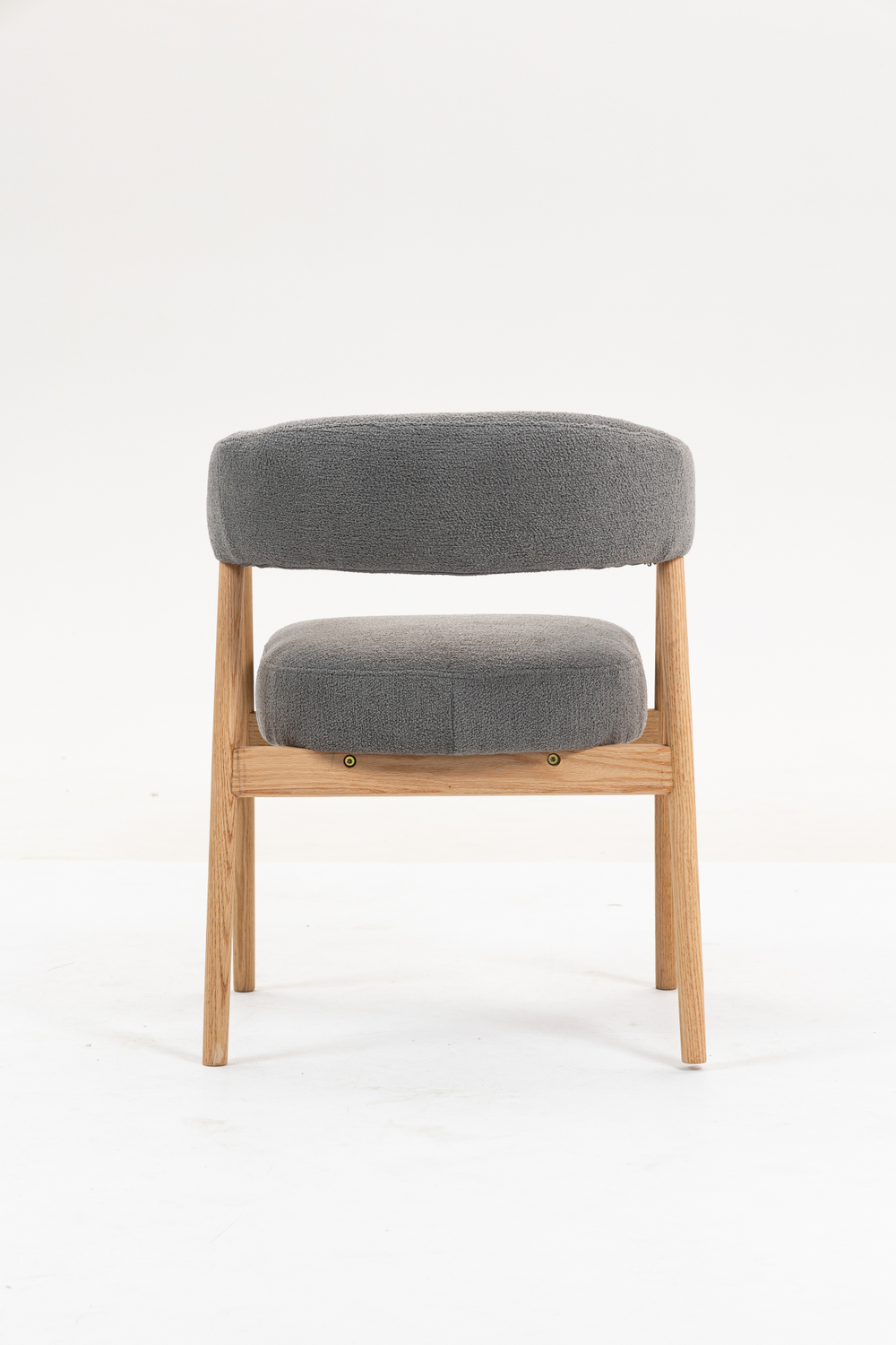 Стул обеденный Zubo с деревянными ножками темно-серый