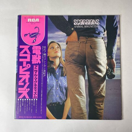 Винтажная виниловая пластинка LP Scorpions Animal Magnetism (Япония 1980) (Оби)