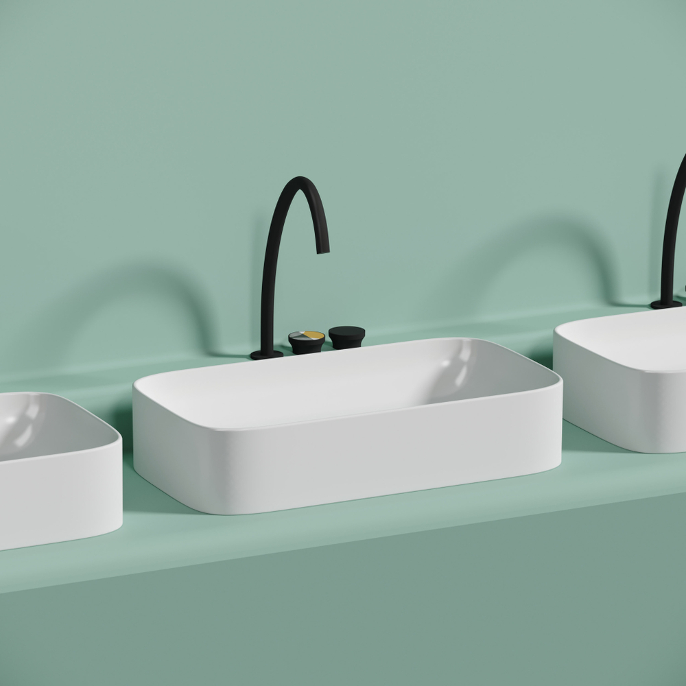Раковина Ceramica Nova Element 70,5, см CN6054MW белый матовый