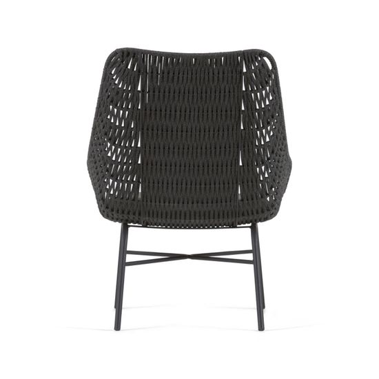 Веревочное кресло Abeli черного цвета La Forma Испания 