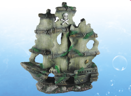 Marlin Aquarium Грот для аквариума "Затонувший пиратский корабль" (YM-834B)