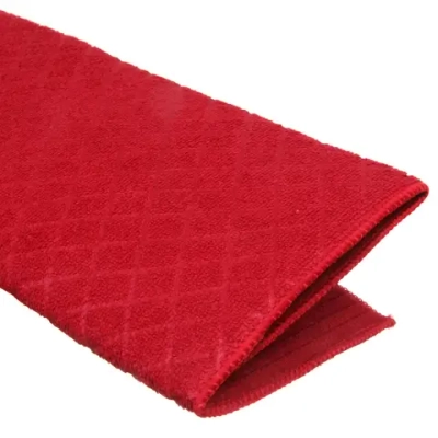 Коврик для сушки посуды 38*50см «Ромбы» красный