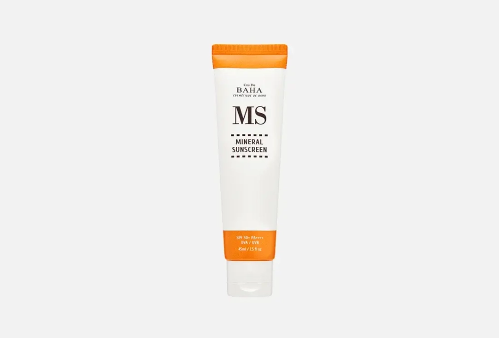 COS DE BAHA Успокаивающий минеральный солнцезащитный крем Sun Mineral Sunscreen SPF50+ PA++++ (45 мл)