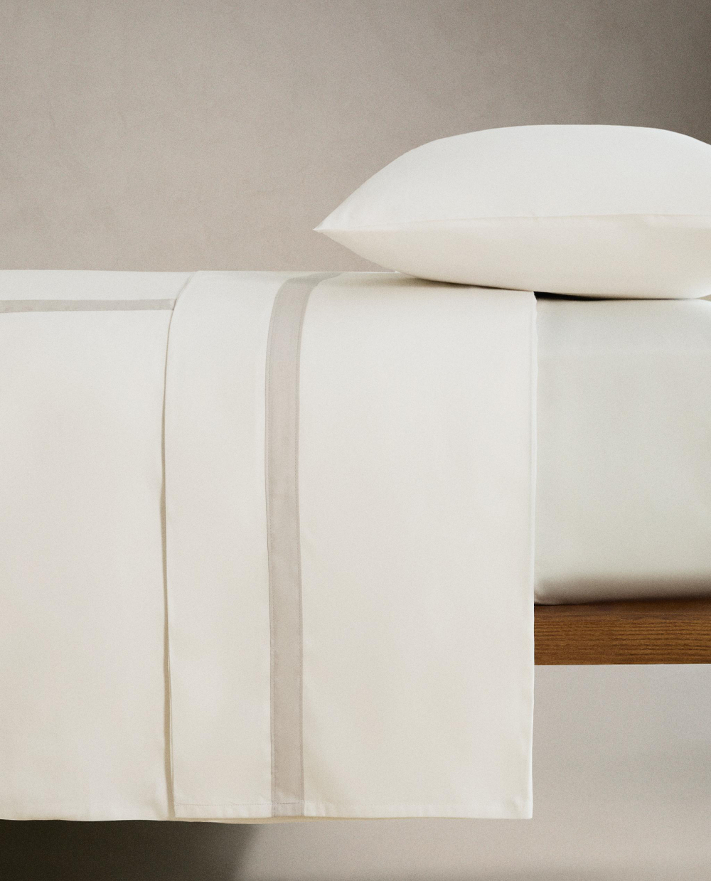Пододеяльник Zara Home сатин, хлопок 100%, однотонный, 6117/088