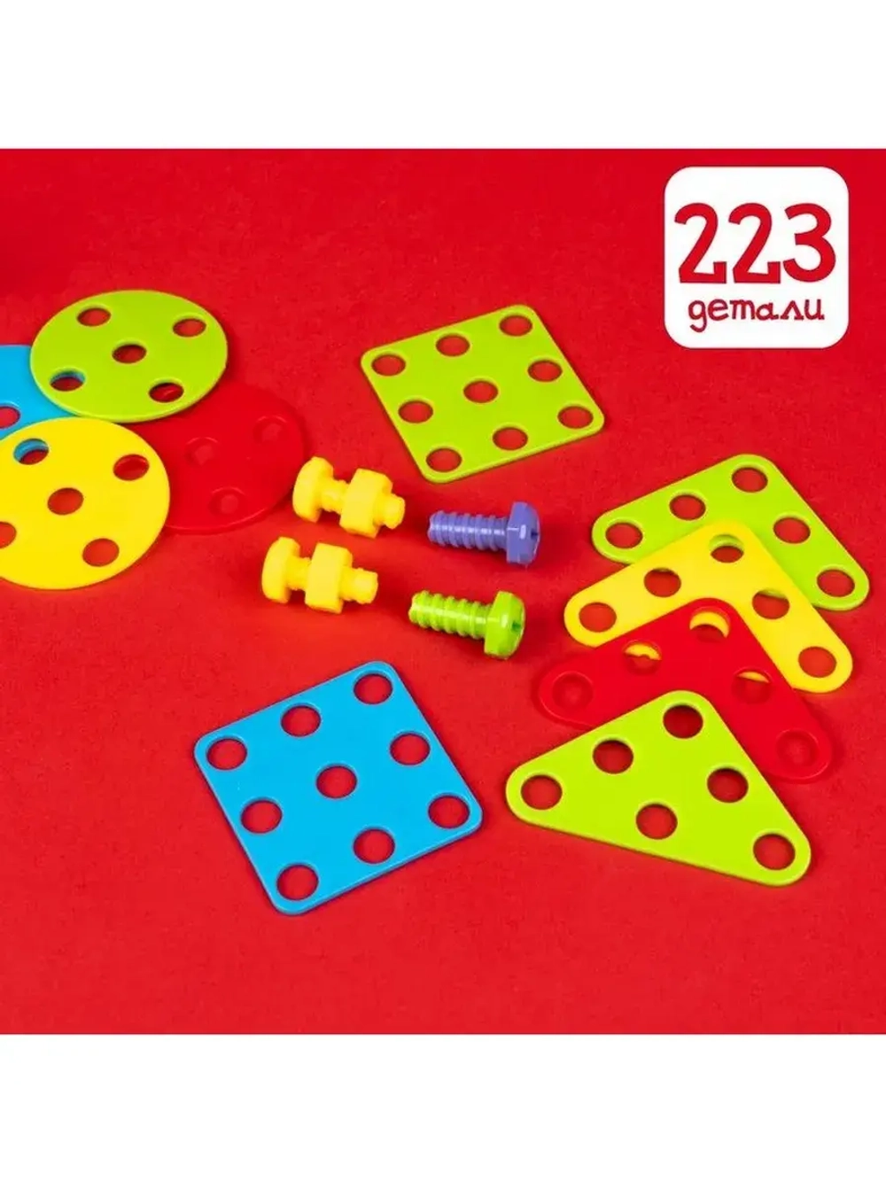 3D-мозаика «Ферма», с шуруповёртом, 6 картинок, 3+