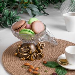 Сахарница стеклянная с крышкой Орхидея Лайм Бронза