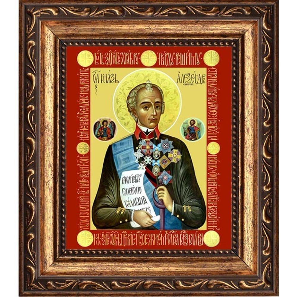 Александр Суворов "Христов воин". Икона на холсте