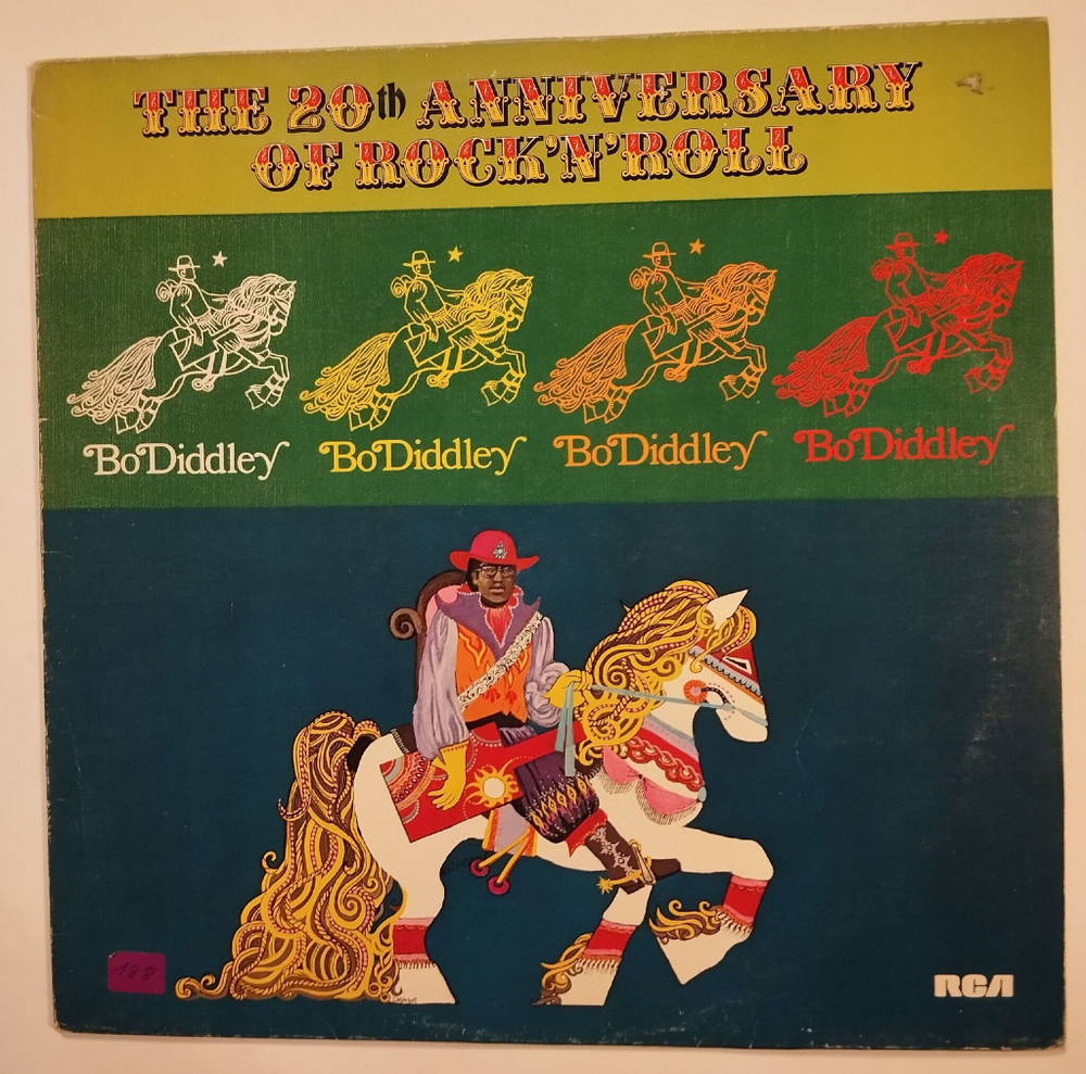 Винтажная виниловая пластинка LP Bo Diddley The 20th Anniversary Of Rock N Roll (Germany 1976)