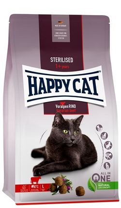 Happy Cat Sterilised Voralpen-Rind (говядина)