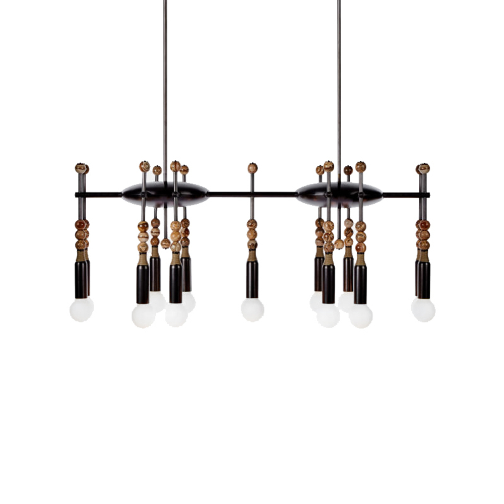 Chandelier  Talisman by Apparatus (14 lampshades)