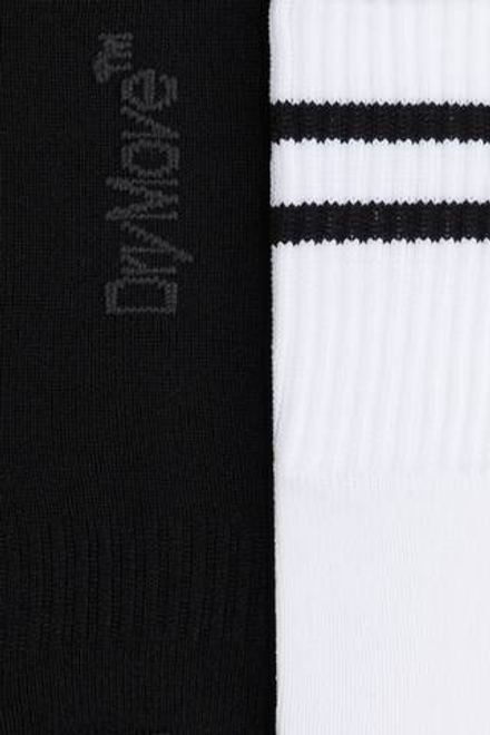 H&M Набор из 2 пар футбольных носков, черный/белый