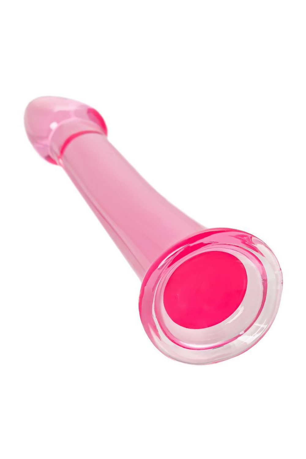 Toyfa Basic Jelly Dildo XL 22 см – розовый нереалистичный фаллоимитатор на присоске, гибкий TPE, диаметр 4 см