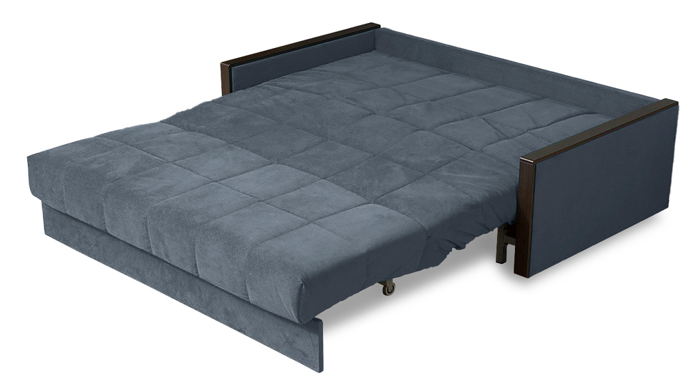 Диван Милена Лайт Сorvette 23 168*105*88 см, Синий Велюр Аккордеон Фиеста