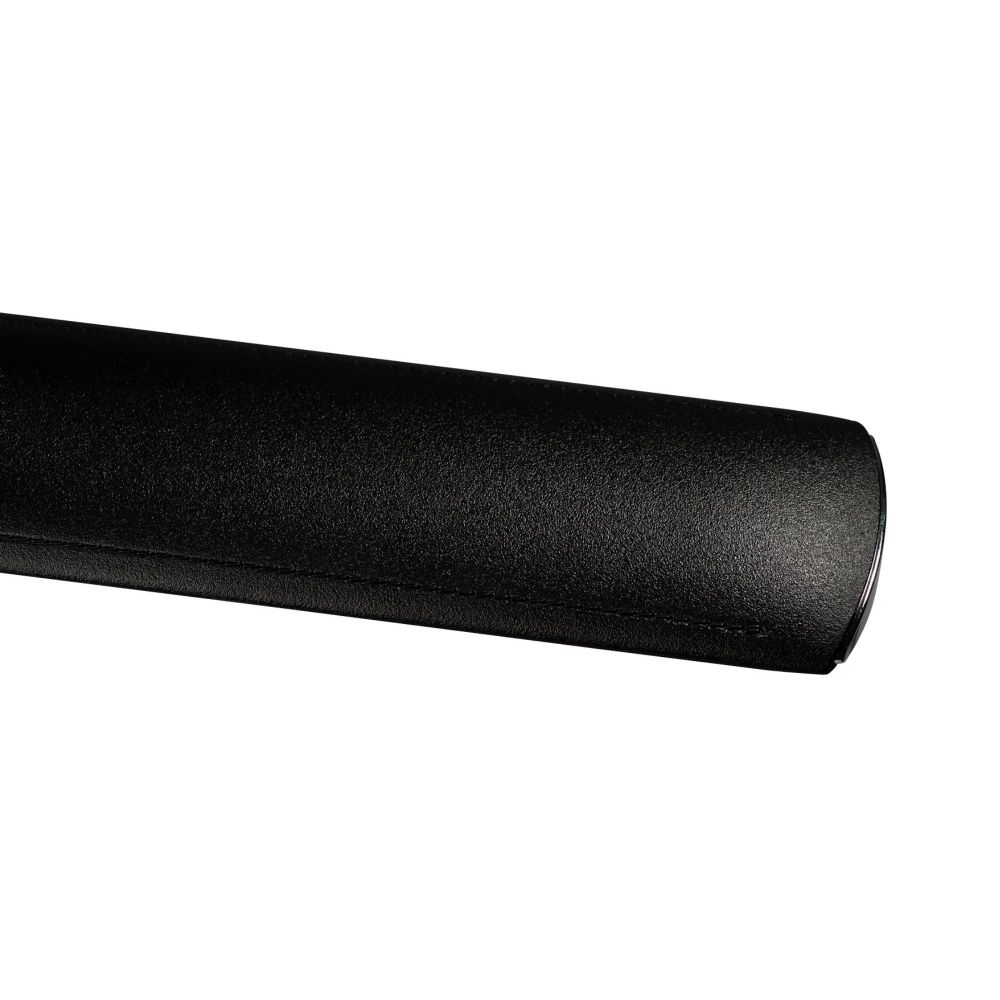 TLD-542 Black-LED-300Lm-5000K-Dimmer Светильник настольный c часами. календарем. термометром. 5W. Сенсорный выключатель. Черный стилизован под кожу. TM Uniel.