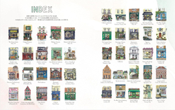 Adult coloring book From the corner of the city of the world