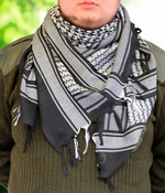 Арафатка шемаг черно-белая