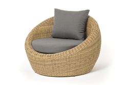 "Барселона" кресло из искусственного ротанга, цвет соломенный