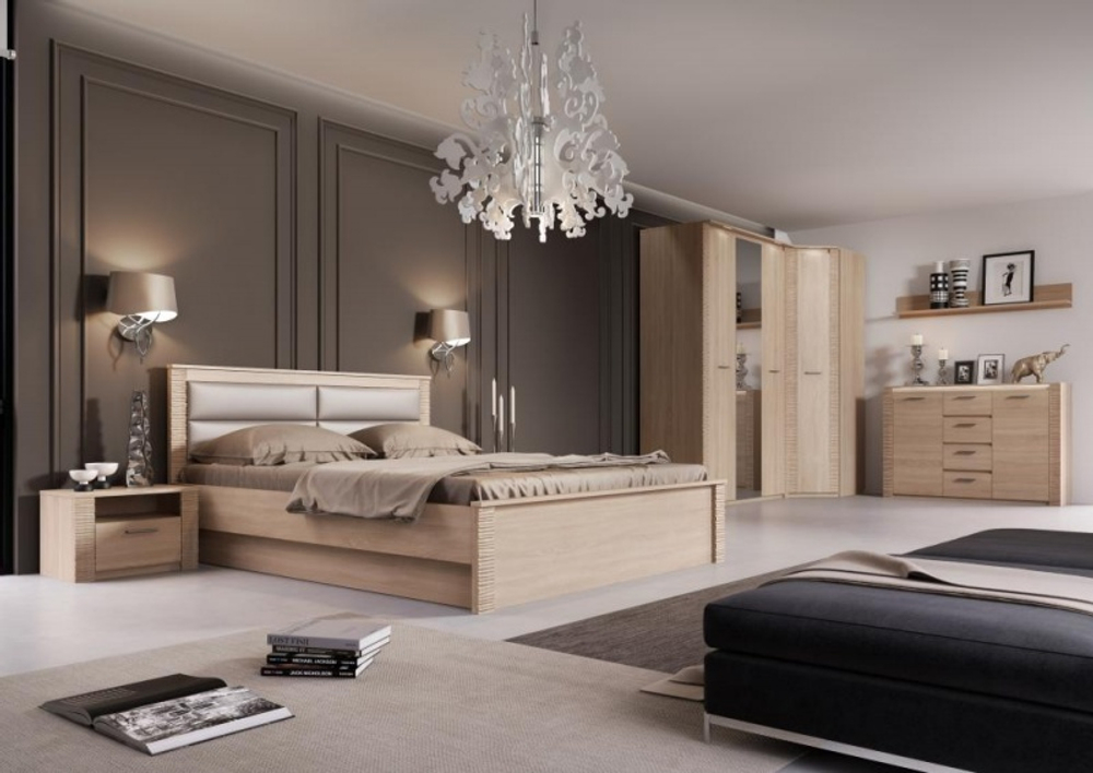 Кровать "Элана" 1200 дуб сонома