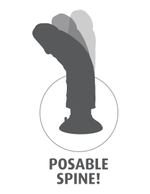 Телесный вибромассажер 10 Vibrating Cock with Balls - 25,4 см. (Цвет: телесный)