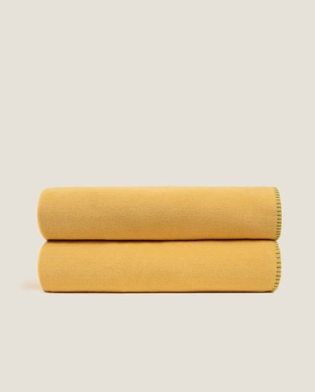 Плед 160x200 Frati Home Soft Viscose Senape желтый