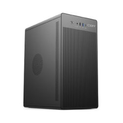 Корпус для компьютера CBR Корпус mATX Minitower V285, без БП, 1*USB 3.0 Type-C, 1*USB 3.0, 1*USB 2.0, HD Audio+Mic, кабель питания 1.2м, Black [PCC-MATX-V285-WPSU]
