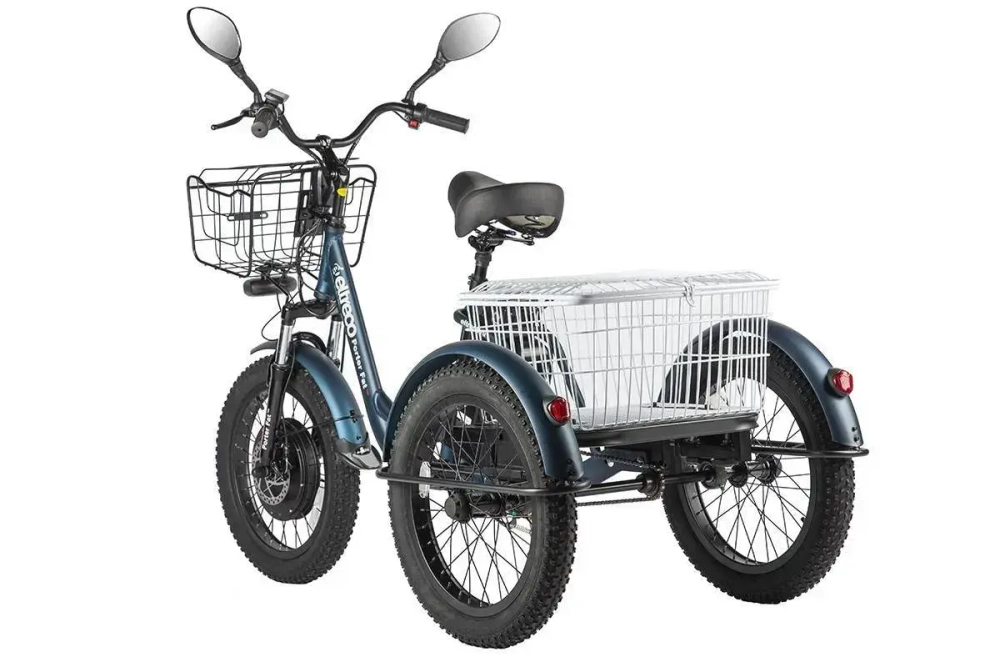 Электротрицикл Eltreco Porter Fat 700 с корзиной