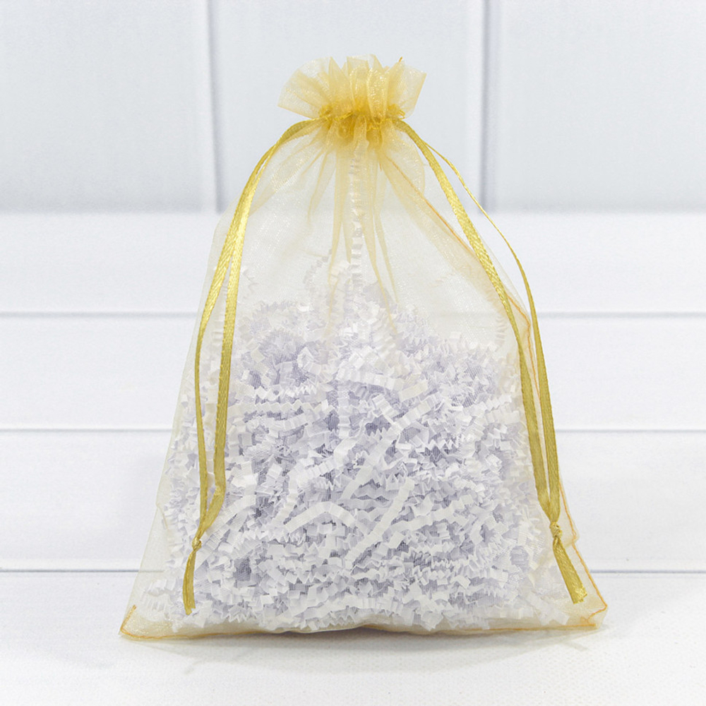 Мешочек 14х20см Органза (Золотой)
