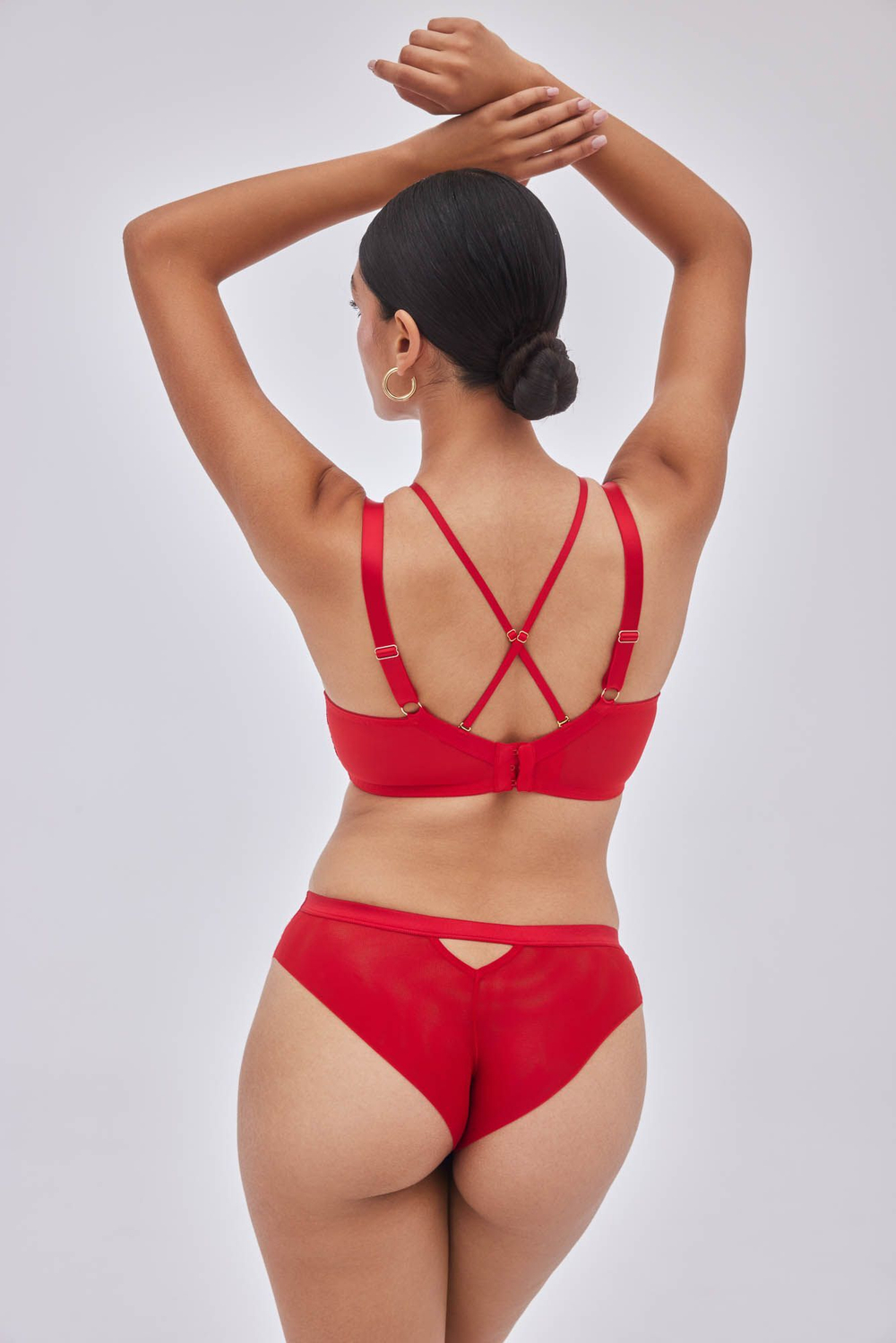 Красный бюстгальтер с мягкой +size чашкой Chiara (Размер: 80K) (Цвет: красный)